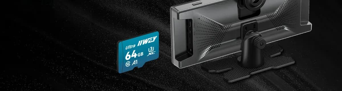 Carte microSD 64 Go fournie avec l’écran CarPlay D4