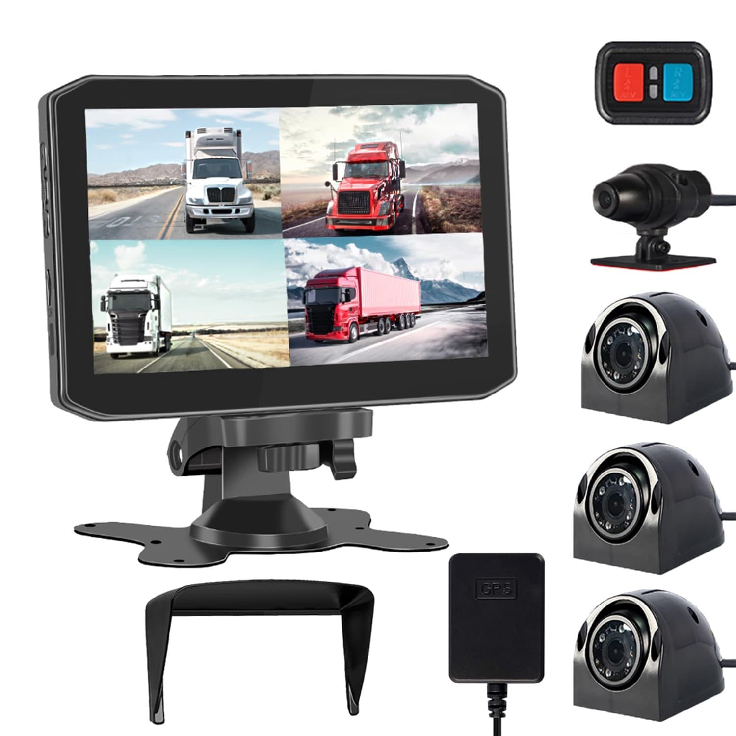 Dashcam poids-lourd 24V avant + arrière