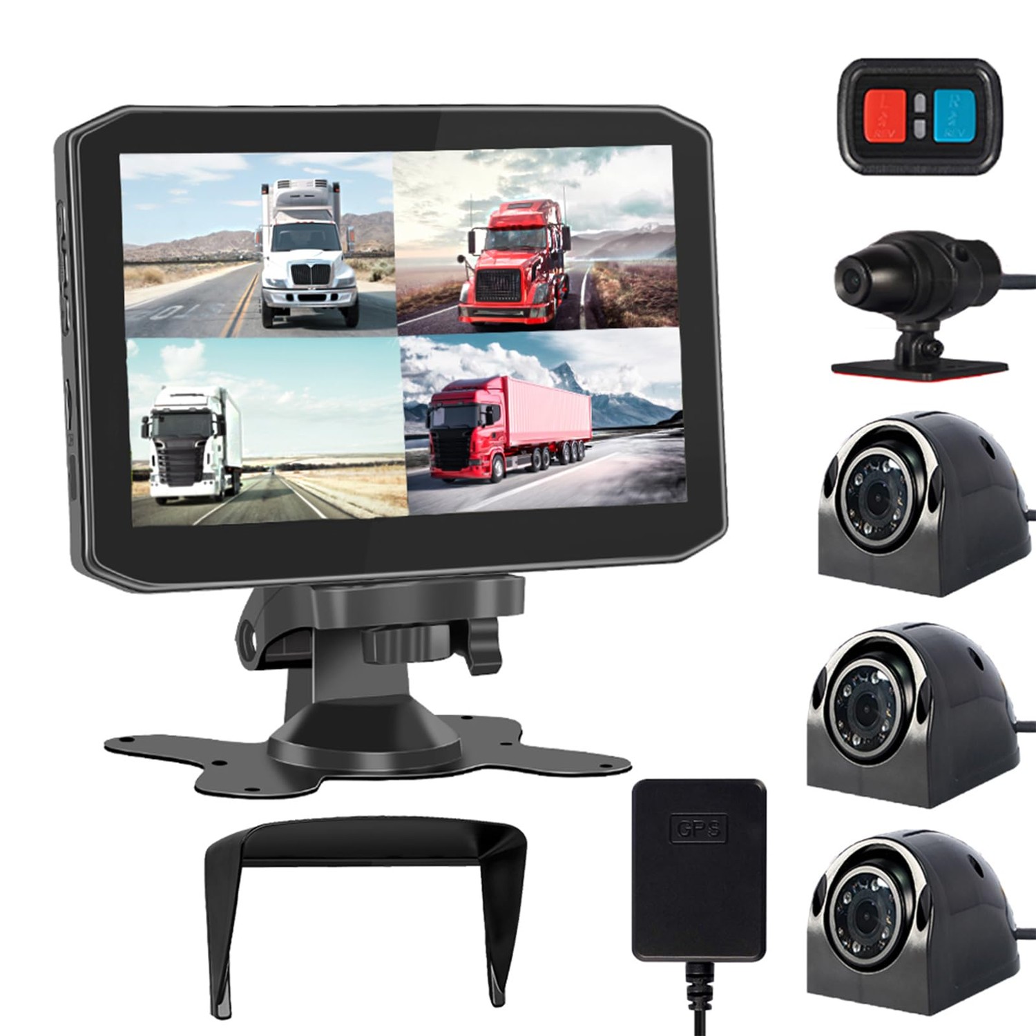 Dashcam poids-lourd 24V avant + arrière