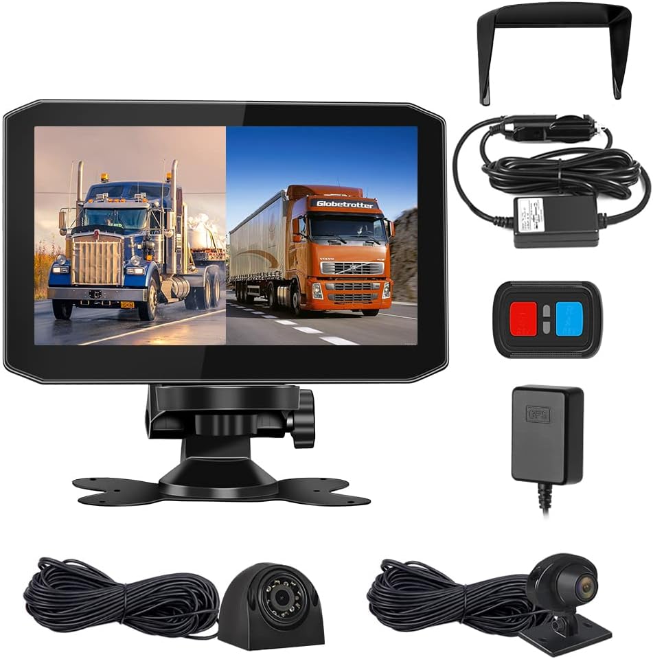 Dashcam poids-lourd 24V avant + arrière — vue 2