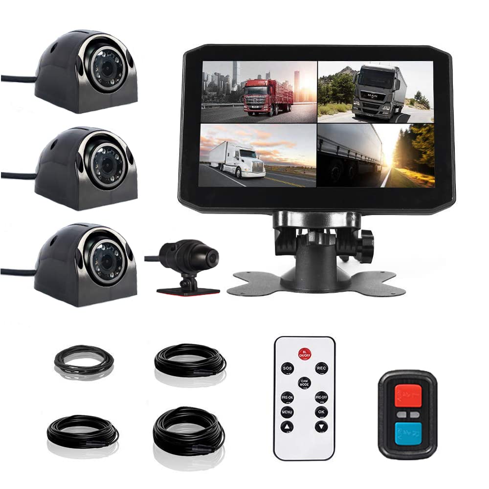 Dashcam poids-lourd 24V avant + arrière — vue 3
